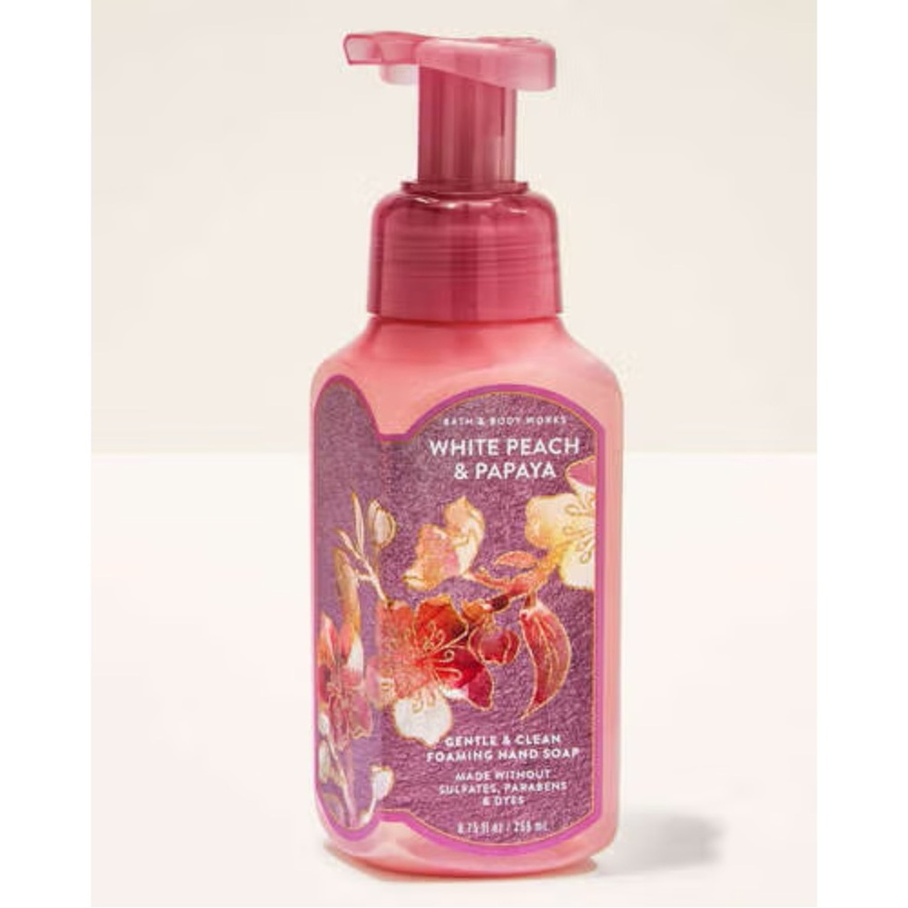 Bath & Body Works White Peach & Papaya Gentle & Clean Foaming Hand Soap